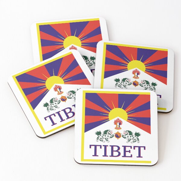 Artikelvorschau, Tibetische Tibet-Flagge mit Tibet-Text entworfen und verkauft von Truth Pixel.