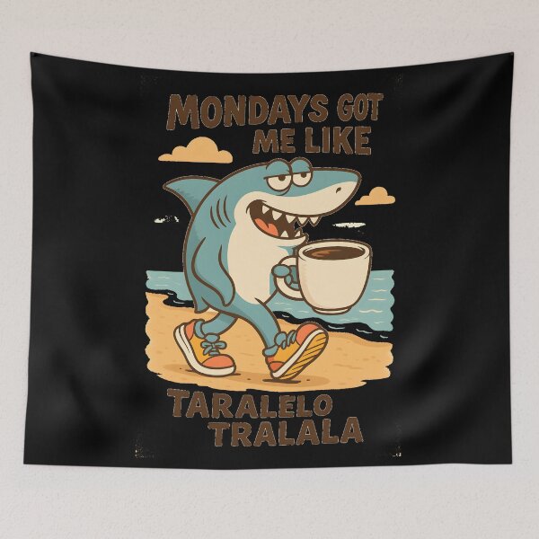 Item preview, Mondays got me like,Tralalero Tralala Italian Braintrot designed and sold by TeeMystic.