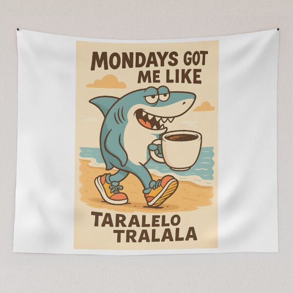 Item preview, Mondays got me like,Tralalero Tralala Italian Braintrot designed and sold by TeeMystic.