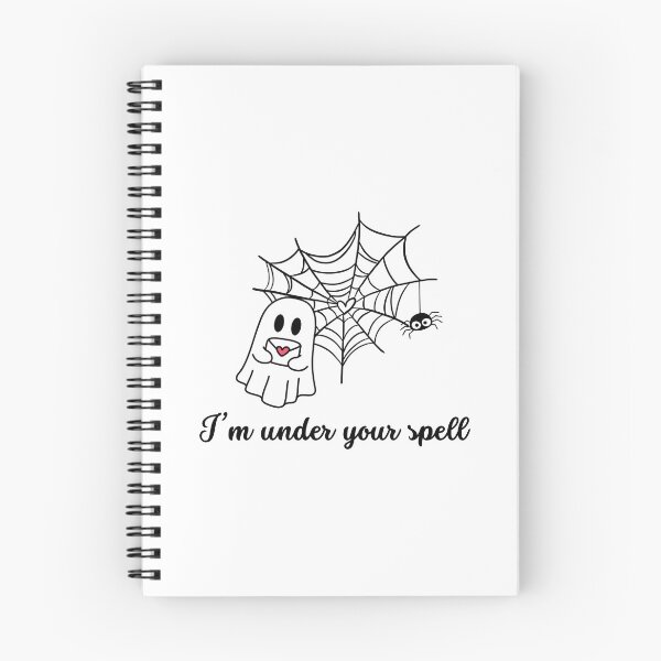 Item preview, I’m under your spell - lovestruck ghost and heart-shaped spiderweb designed and sold by PHRASEandSTYLE.