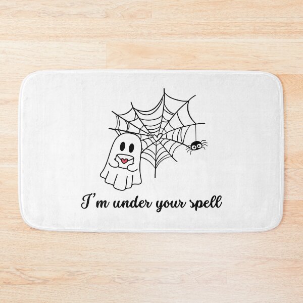 Item preview, I’m under your spell - lovestruck ghost and heart-shaped spiderweb designed and sold by PHRASEandSTYLE.
