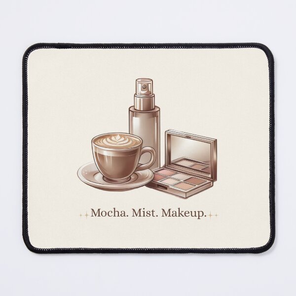Item preview, Mocha. Mist. Makeup. Gift For Coffee Enthusiast Who Loves Makeup designed and sold by DemureArtsy.