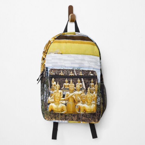 Item preview, Golden statues lined up at Wat Phousalao designed and sold by franck380.