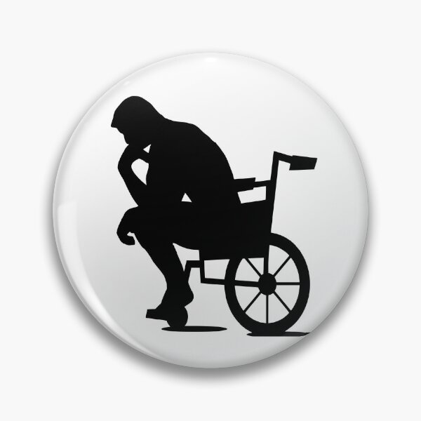 Item preview, The Thinker in a Wheelchair designed and sold by Ms-Bees-Tees.