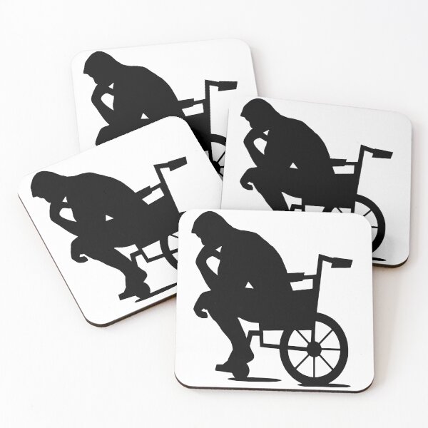 Item preview, The Thinker in a Wheelchair designed and sold by Ms-Bees-Tees.
