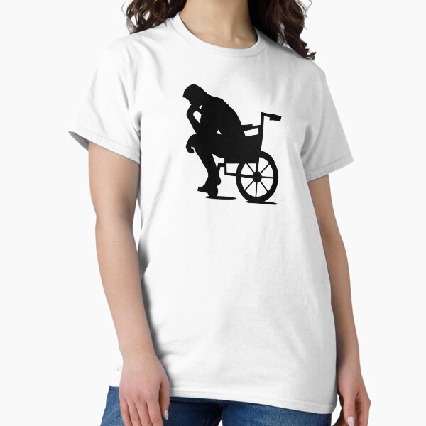Item preview, The Thinker in a Wheelchair designed and sold by Ms-Bees-Tees.