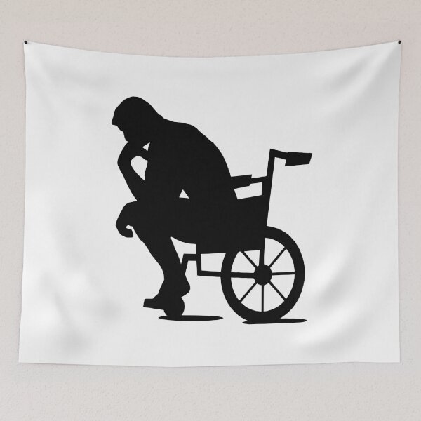 Item preview, The Thinker in a Wheelchair designed and sold by Ms-Bees-Tees.