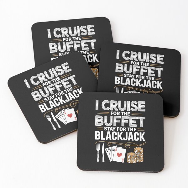 Item preview, I Cruise for the Buffet and Stay for the Blackjack – Funny Cruise Graphic designed and sold by GiftedExplorer.