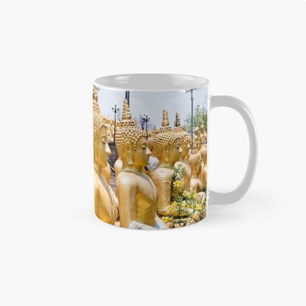 Item preview, Golden statues lined up at Wat Phousalao designed and sold by franck380.