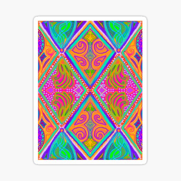 Item preview, Large Scale Vibrant Harlequin  designed and sold by Kristi Duggins.