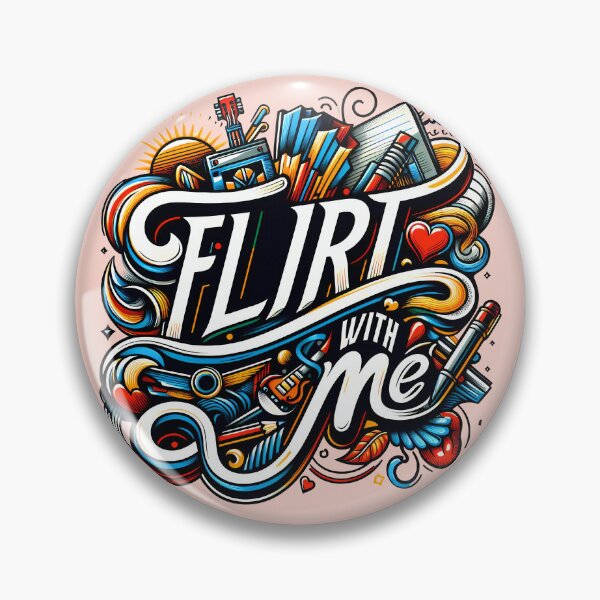 Item preview, Flirt with Me, typography designed and sold by maxmaj.