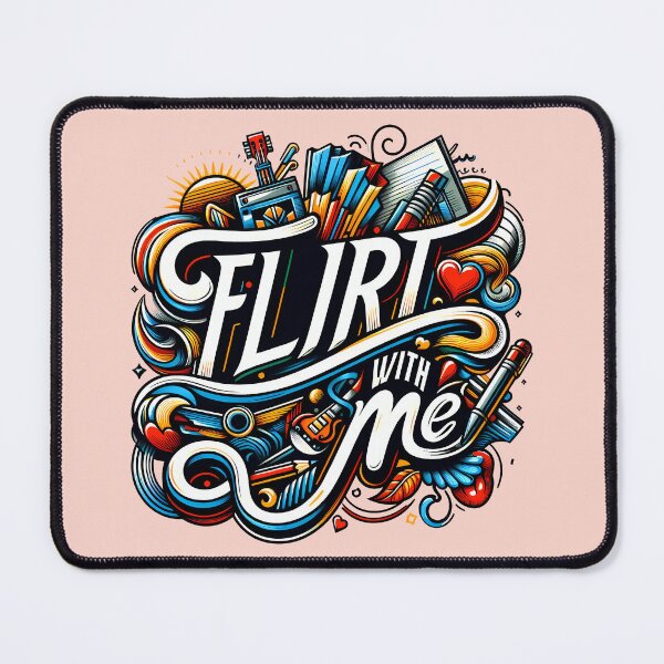 Item preview, Flirt with Me, typography designed and sold by maxmaj.