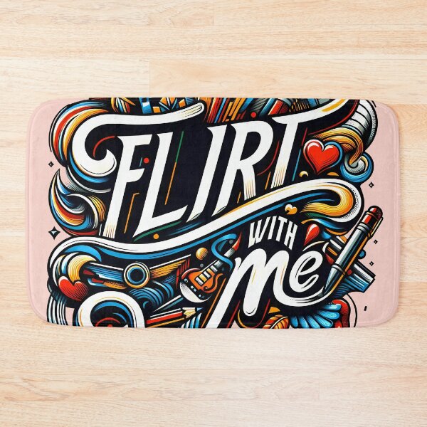 Item preview, Flirt with Me, typography designed and sold by maxmaj.