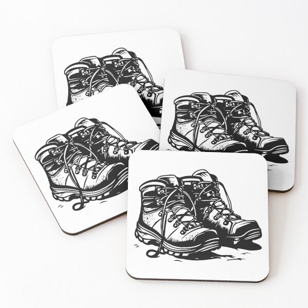 Item preview, Hiking Boots Shoes Outdoor Trekking Trail Adventure Gear  designed and sold by inkoutninja.