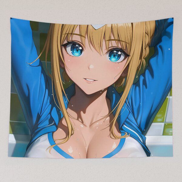 Item preview, Alice Zuberg Sword Online Bath Relax Blue Wet Look Seduction designed and sold by mildaclairmo.