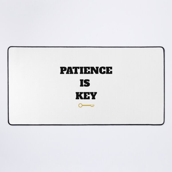 Item preview, Patience is Key (black) designed and sold by ZenZero88.