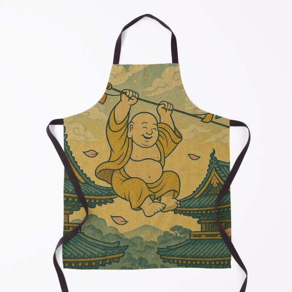 Item preview, Buddha Zipline Bliss — Ukiyo-e Aerial Zen designed and sold by SaintGear.