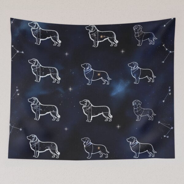 Item preview, Canine Constellations All Over | Pet Star Art designed and sold by All Creative Designer.