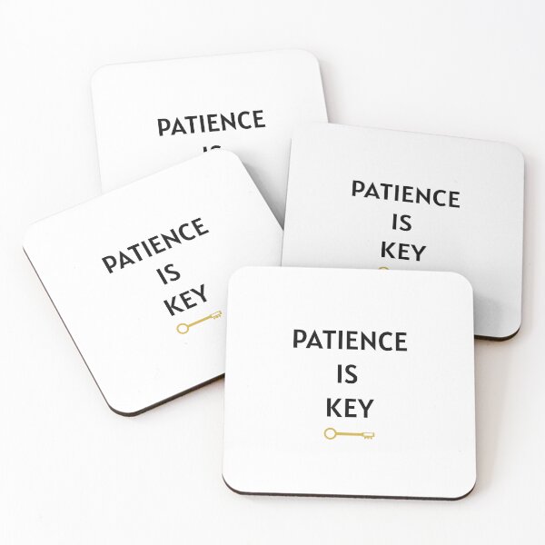 Item preview, Patience is Key (Design 2) - black designed and sold by ZenZero88.