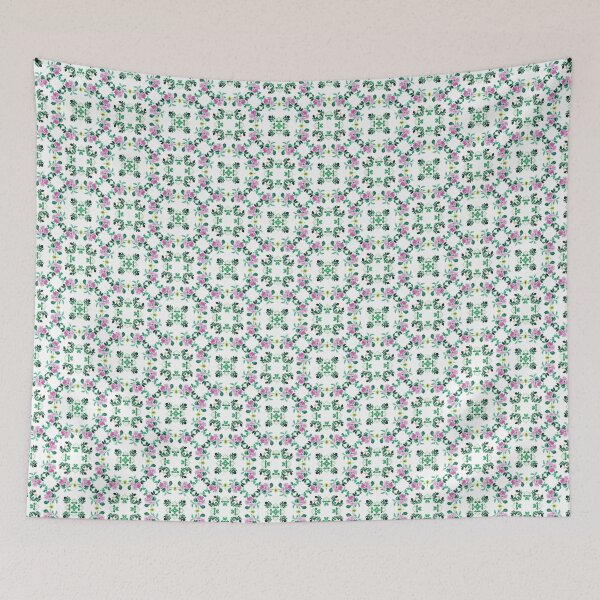 Item preview, plant painting green seamless flowers garden decorative leaves colorful repeat pattern designed and sold by Abrahamjrnd.