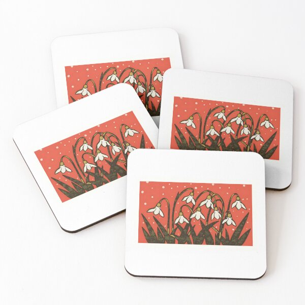 Item preview, SNOWDROPS galanthus nivalis (version 2) designed and sold by fetch-it-studio.