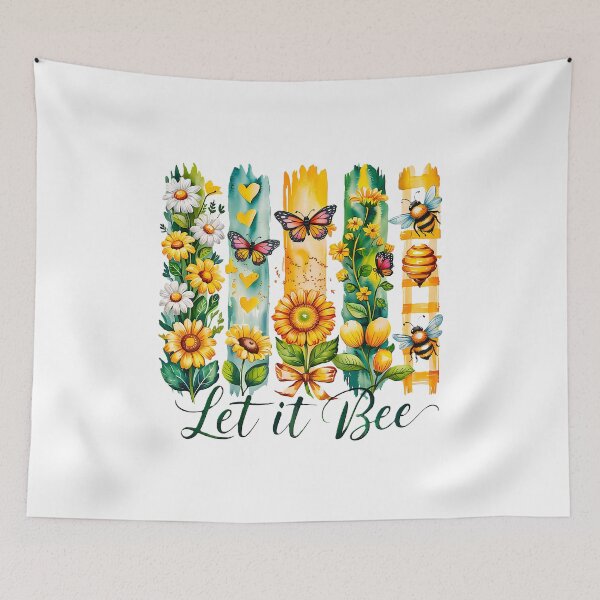 Item preview, Let It Bee Flowers - White designed and sold by FoxfireStardust.