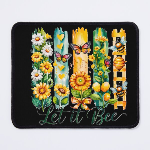 Item preview, Let It Bee Flowers - Black designed and sold by FoxfireStardust.