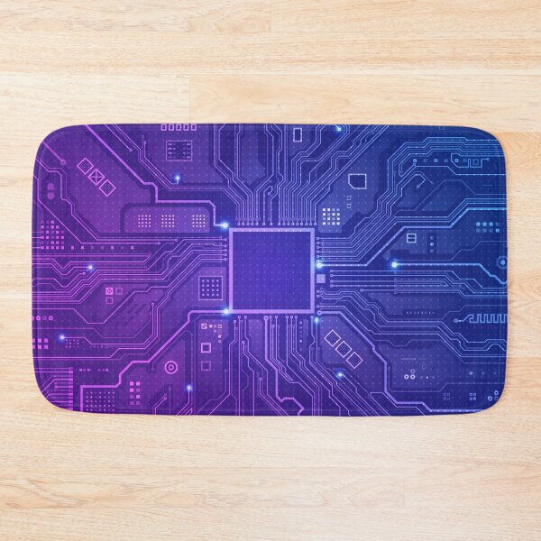 Item preview, nanotechnology or artificial intelligence, electronic pattern motherboard CPU  designed and sold by NiamLab.
