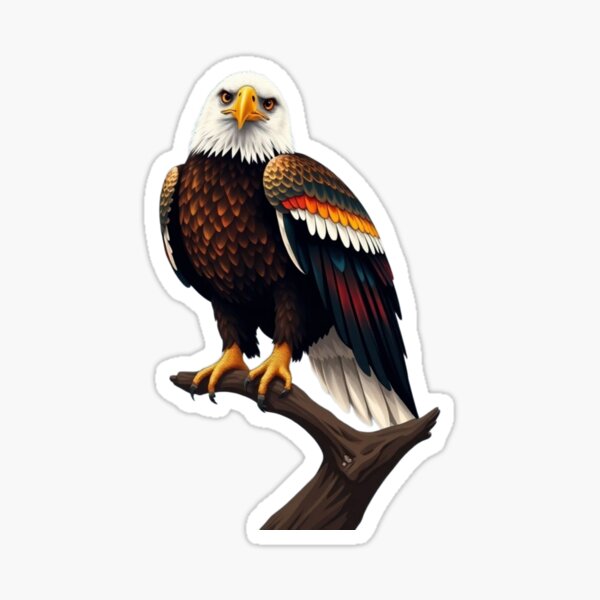 Item preview, BALD EAGLE ON BRANCH designed and sold by MWEXPRESSIONS.