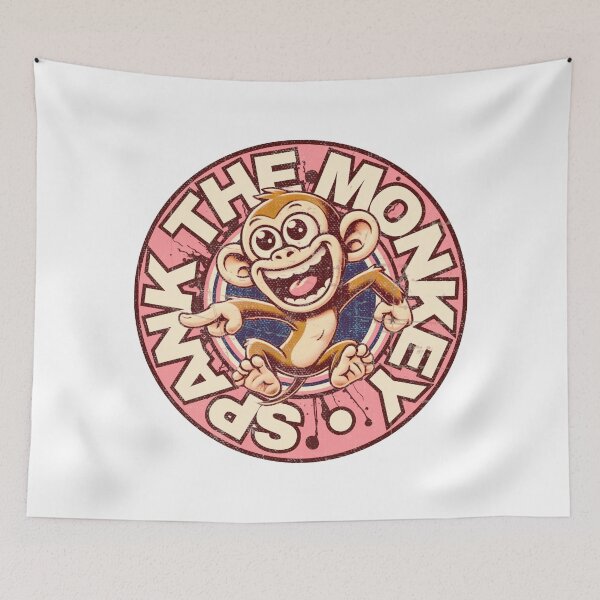 Item preview, Spank the Monkey – Retro Funny Naughty Monkey designed and sold by pUNKnown.