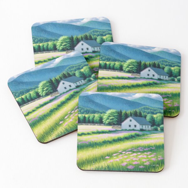Item preview, Sunlit Countryside Farmhouse Meadow designed and sold by Zeph1.