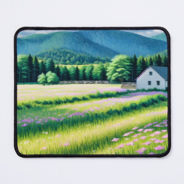 Item preview, Sunlit Countryside Farmhouse Meadow designed and sold by Zeph1.