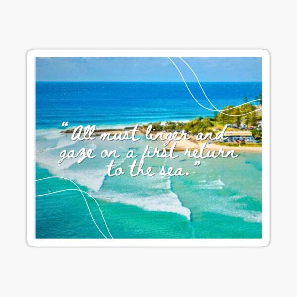 Persuasion: Linger and Gaze (with background) Sticker