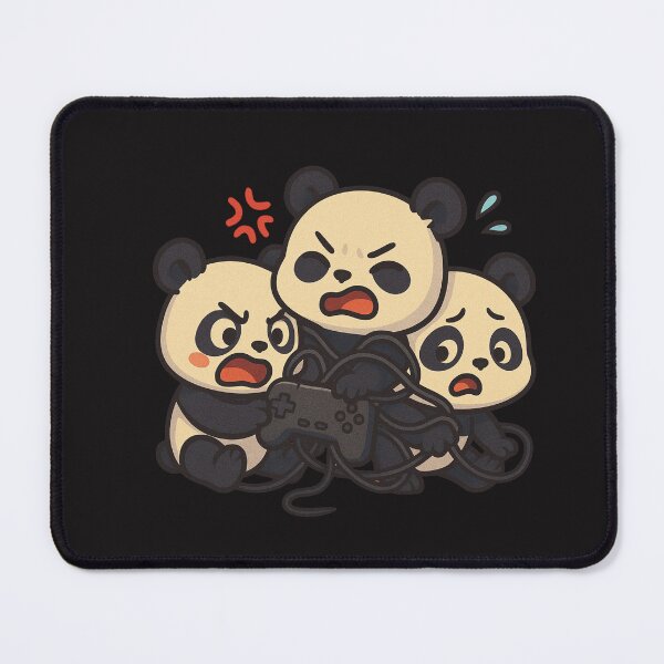 Item preview, Multiplayer Chaos Pandas – Funny Chibi Pandas Tangled in Gaming Madness designed and sold by ColorSplash123.