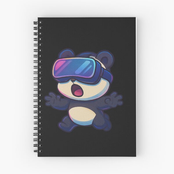 Item preview, VR Panda Adventure – Chibi Panda in Neon Virtual Reality World designed and sold by ColorSplash123.