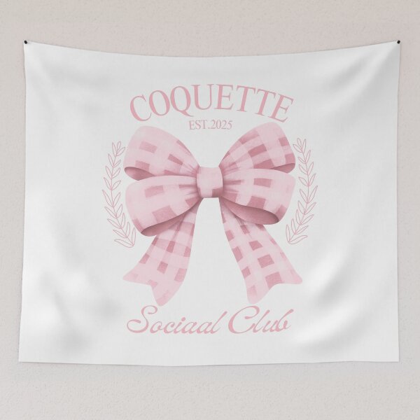 Item preview, Pink Bow Coquette Est.2025 Social Club  designed and sold by thebest-2studio.