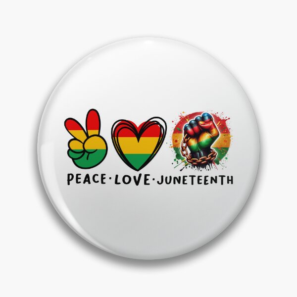 Item preview, Peace Love Juneteenth Celebration Freedom 1865 designed and sold by R&BApparel.