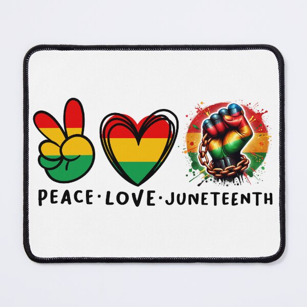 Item preview, Peace Love Juneteenth Celebration Freedom 1865 designed and sold by R&BApparel.