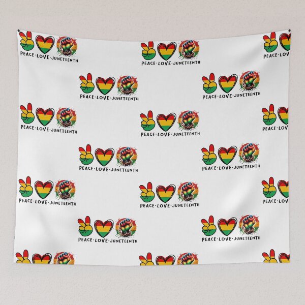 Item preview, Peace Love Juneteenth Celebration Freedom 1865 designed and sold by R&BApparel.
