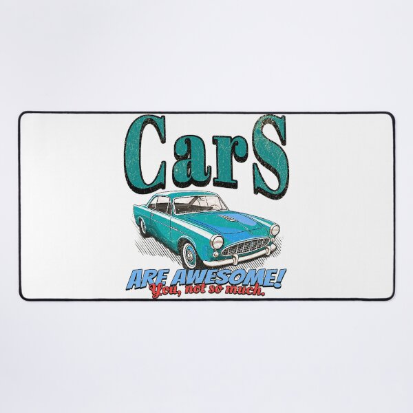 Item preview, Car's Are Awesome- You Not So Much! | Vintage Car Art | Automotive Design | Pacific NW Gear Co designed and sold by PacificNWGearCo.