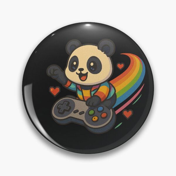 Item preview, Flying Gamer Panda – Chibi Panda Riding Game Controller Hoverboard designed and sold by ColorSplash123.