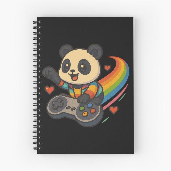Item preview, Flying Gamer Panda – Chibi Panda Riding Game Controller Hoverboard designed and sold by ColorSplash123.