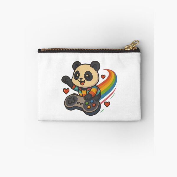 Item preview, Flying Gamer Panda – Chibi Panda Riding Game Controller Hoverboard designed and sold by ColorSplash123.