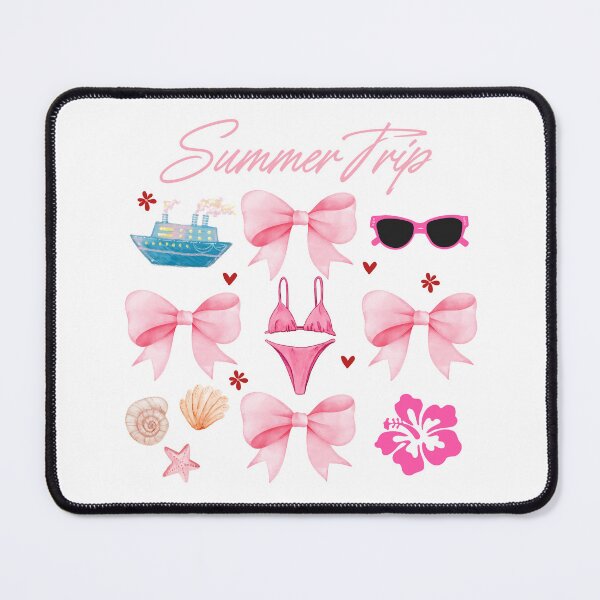 Item preview, Summer Trip Pink Bows Coquette Funny Summer Vacation designed and sold by thebest-2studio.
