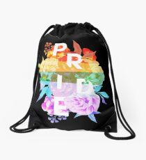 Floral Pride Drawstring Bag