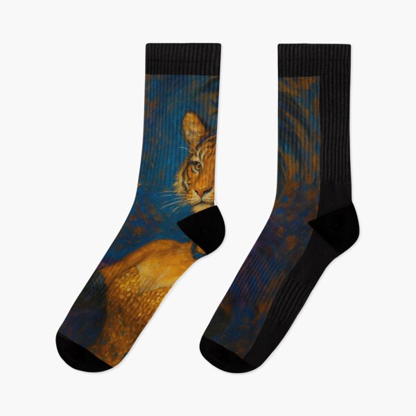 Item preview, Golden Tigress of Mardi Gras Night designed and sold by ArtframeAnimals.