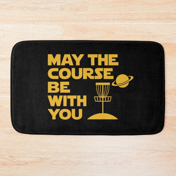 Item preview, Funny Disc Golf Quote – May the Course Be With You Retro Design designed and sold by ownzarme.