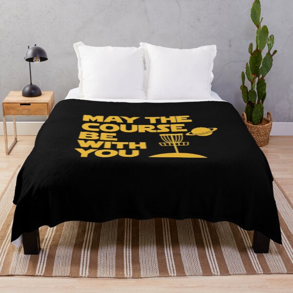 Item preview, Funny Disc Golf Quote – May the Course Be With You Retro Design designed and sold by ownzarme.