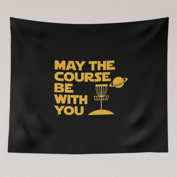 Item preview, Funny Disc Golf Quote – May the Course Be With You Retro Design designed and sold by ownzarme.