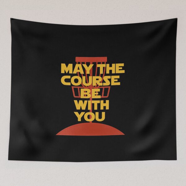 Item preview, May the Course Be With You – Sci-Fi Disc Golf Silhouette designed and sold by ownzarme.